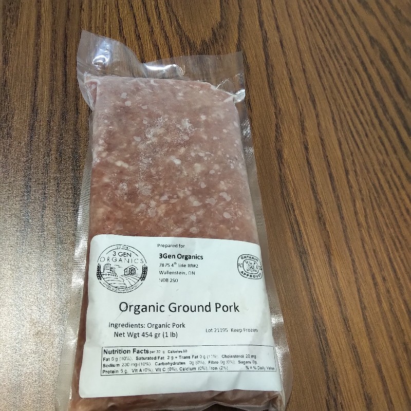 Pork, Ground - 3 Gen Organics