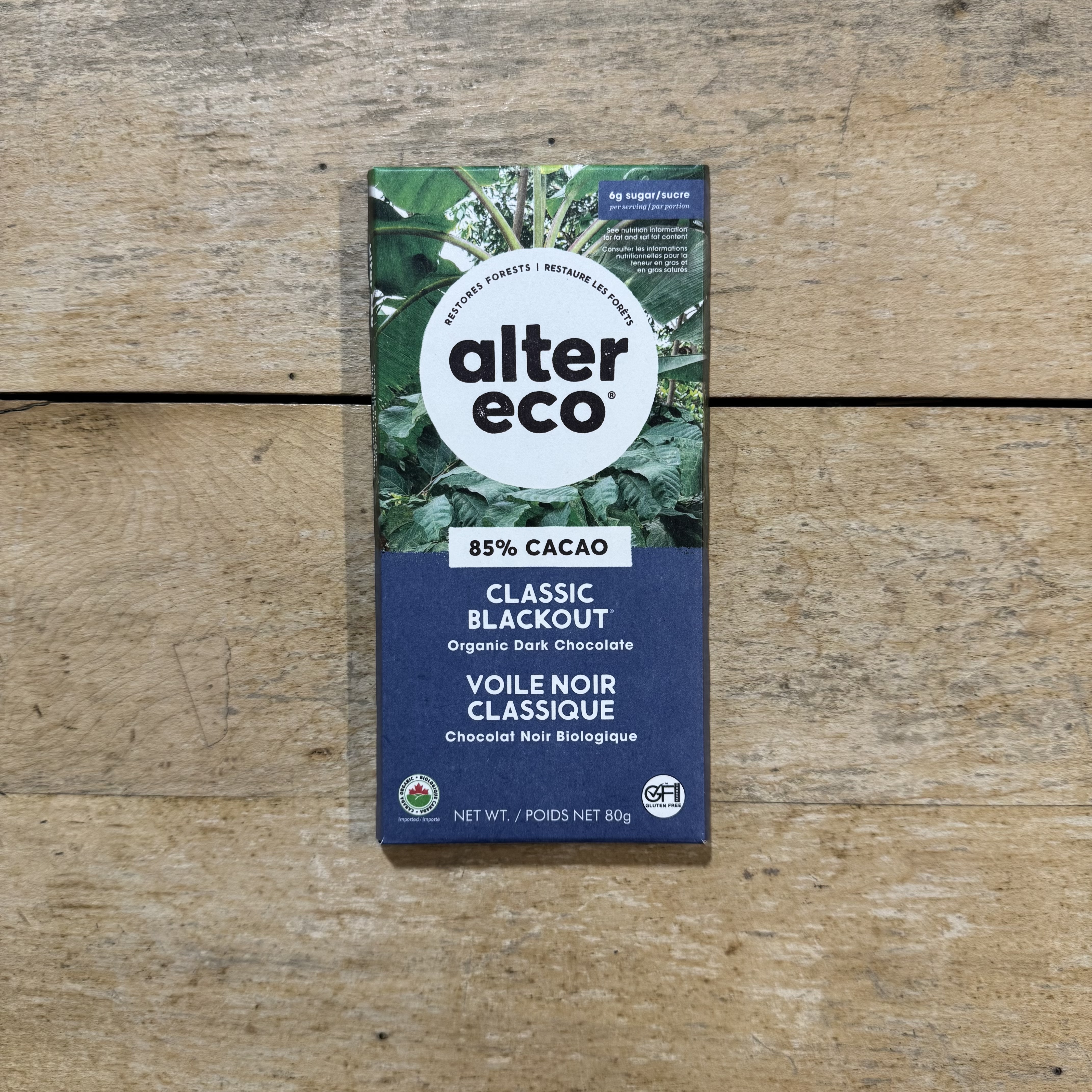 Classic Blackout Chocolate Bar, 85% cacao
