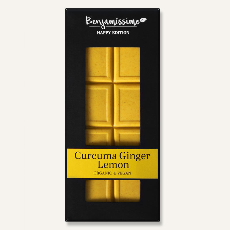 Curcuma Ginger Lemon Chocolate Bar