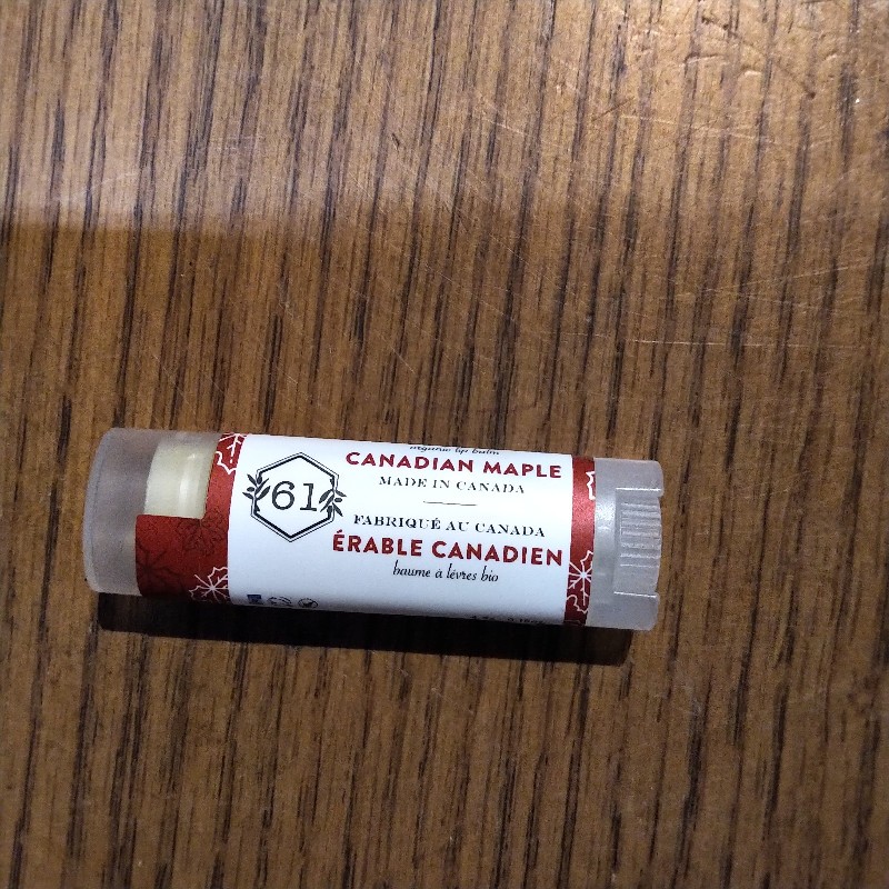 Organic Lip Balm, Canadian Maple