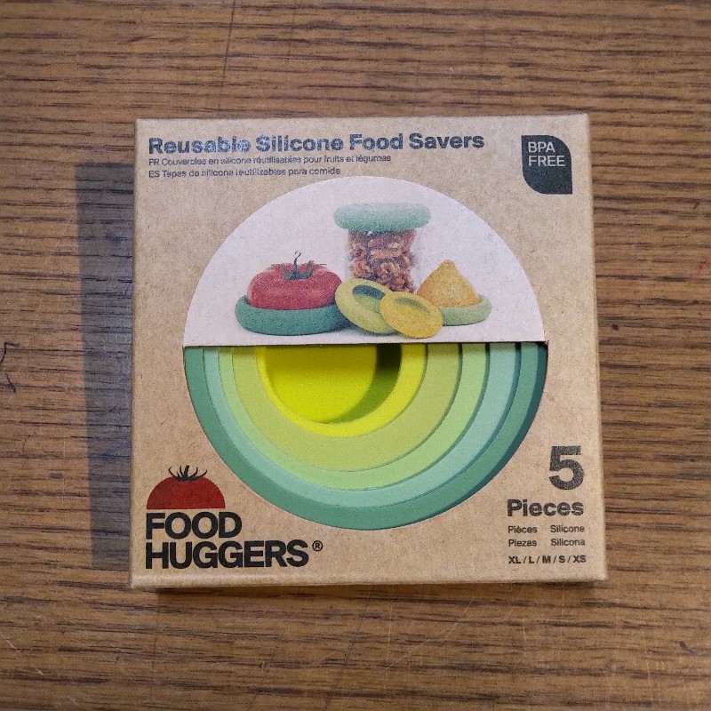 Reusable Silicone Food Savers, Sage Green 5 pack   XS/S/M/L/XL