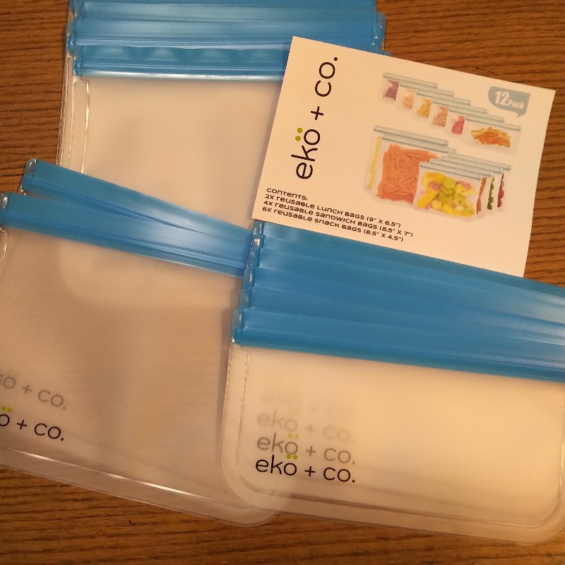 Reusable Ziplock Freezer Bags - 12 pack – blue
