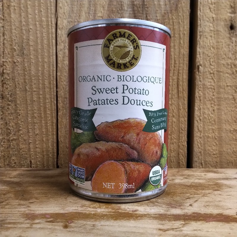 Organic Sweet Potato, canned