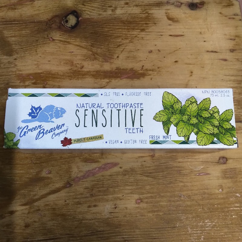 Natural Toothpaste, Sensitive Teeth - Fresh Mint