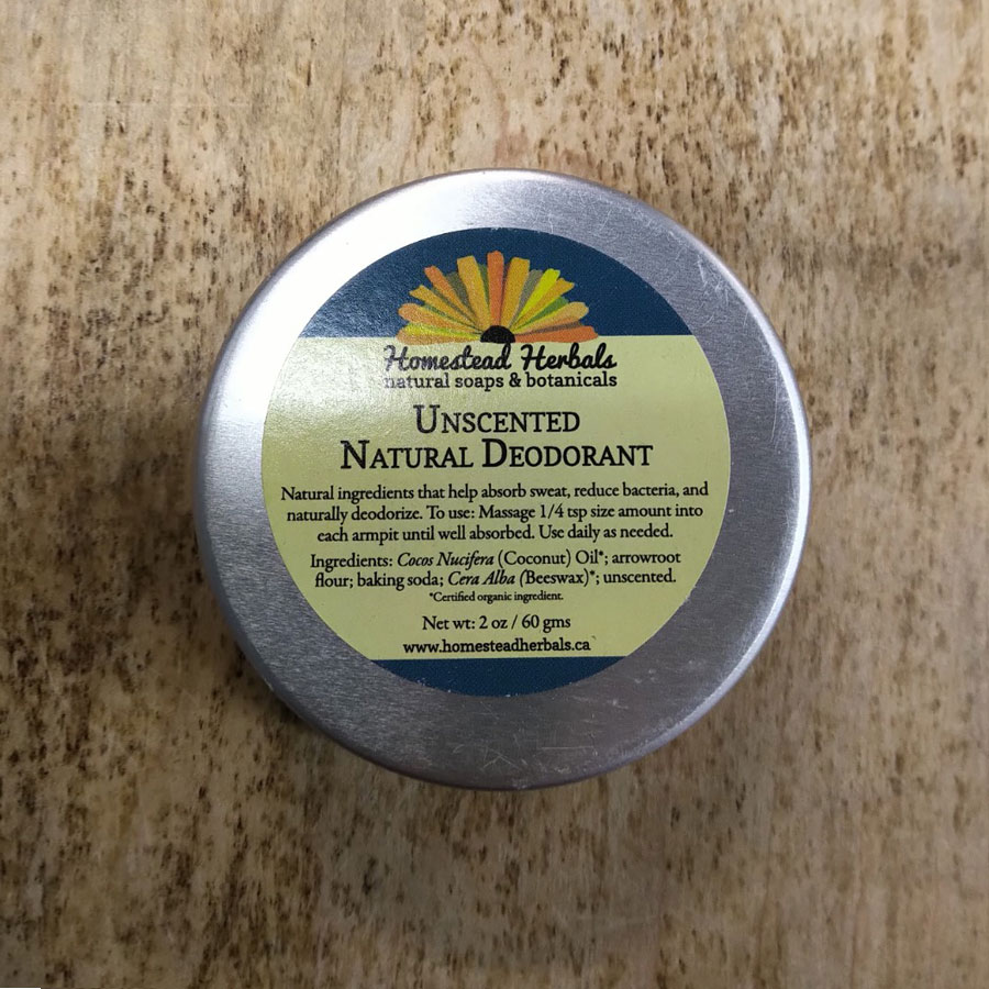 Natural Deodorant, Unscented