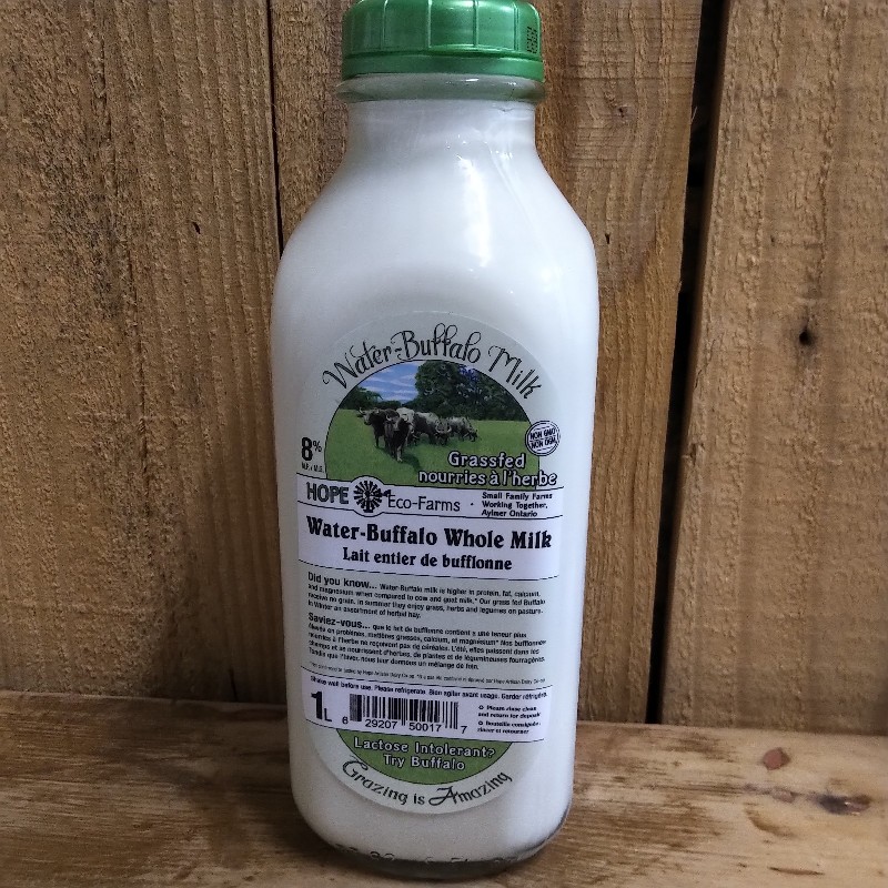 Water Buffalo Milk, Whole