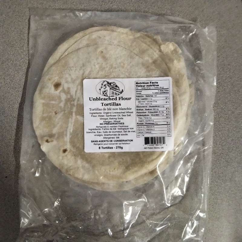 Tortillas - Unbleached, small