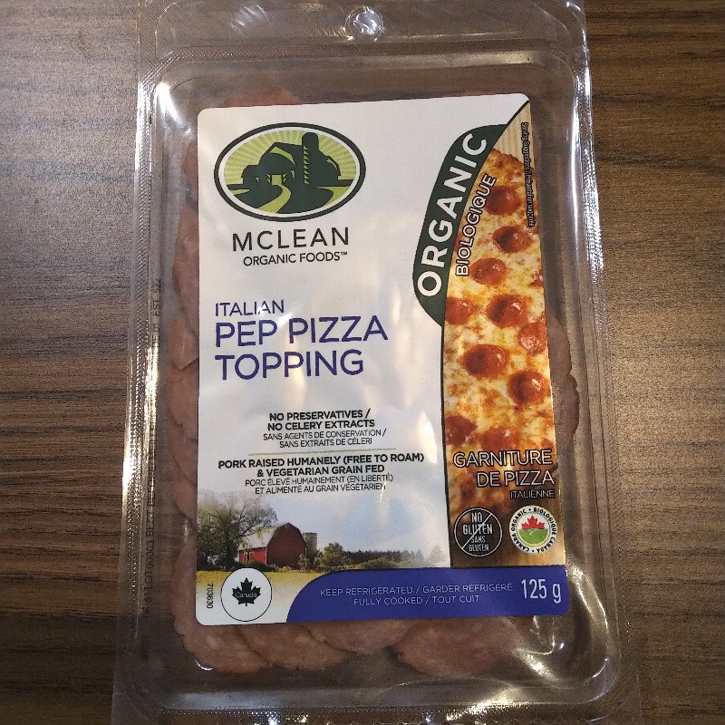 Organic Italian Pep Pizza Topping