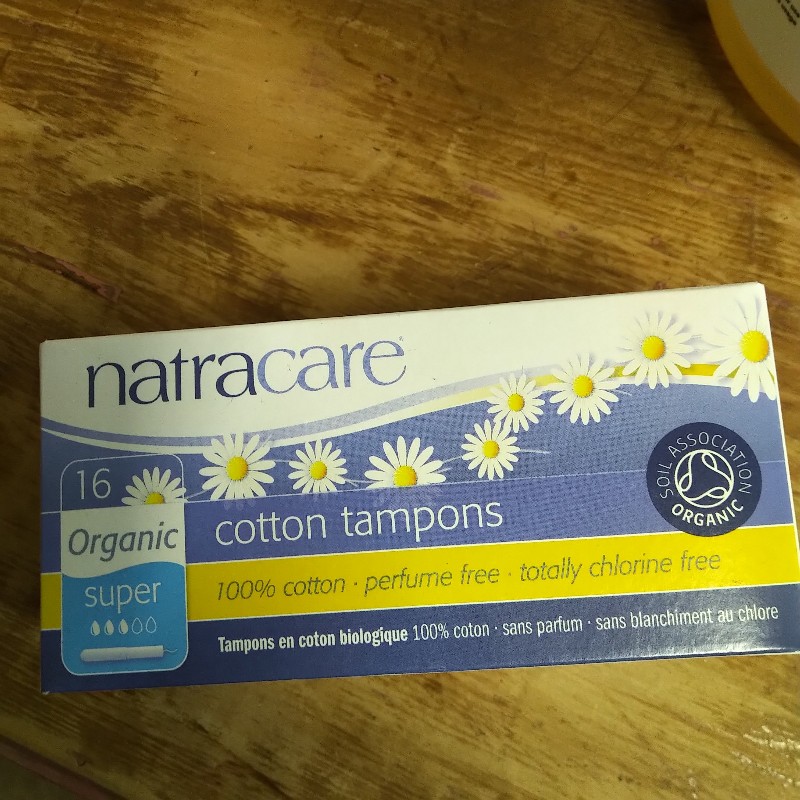 Organic Cotton Tampons, Super - with applicator