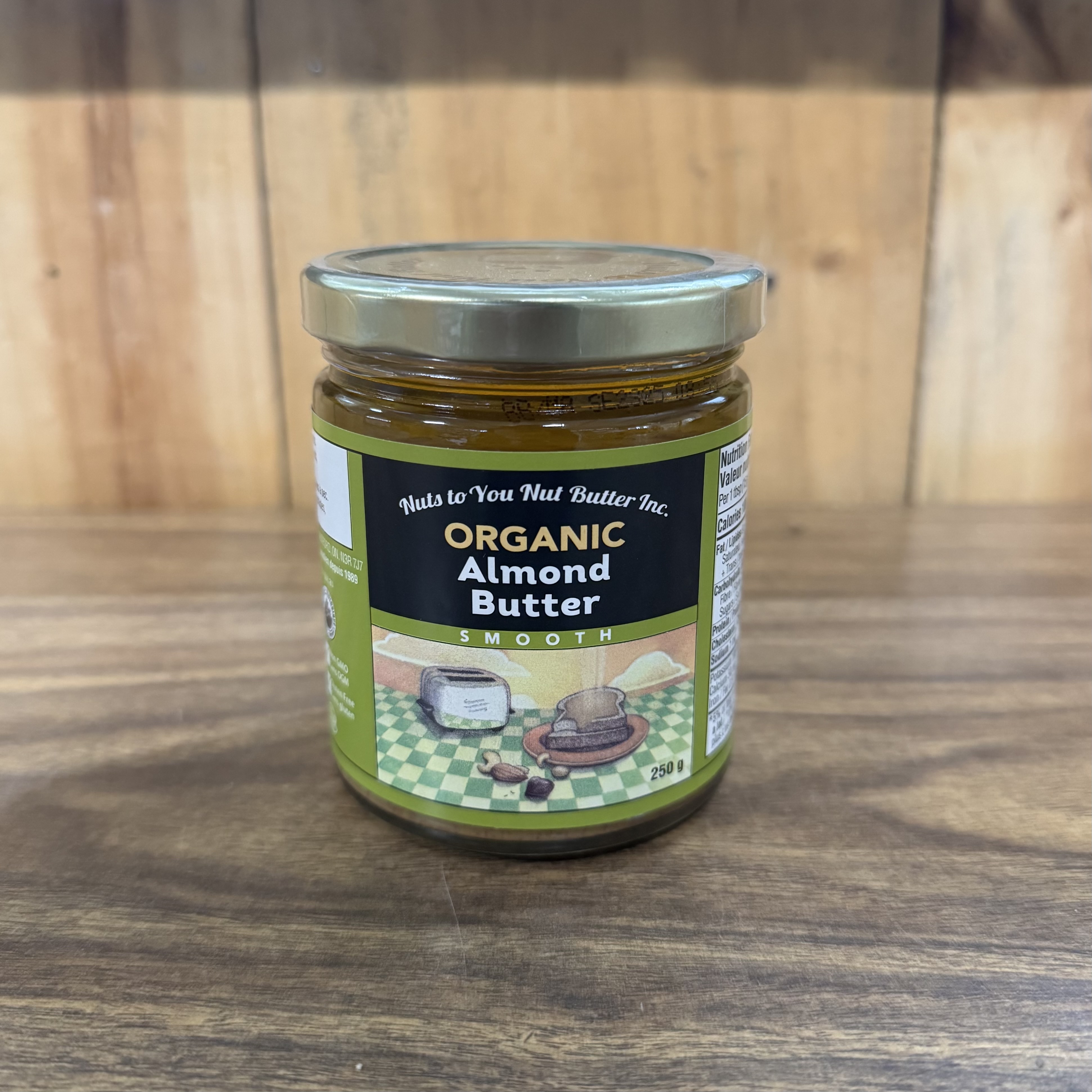 Organic Almond Butter, Smooth - 250g