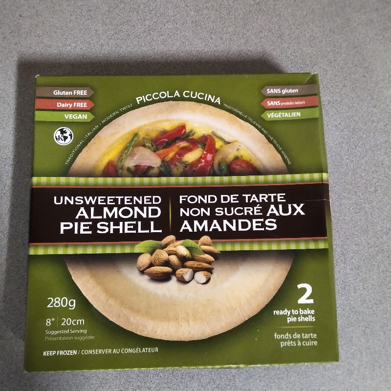 Almond Pie Shell, Unsweetened