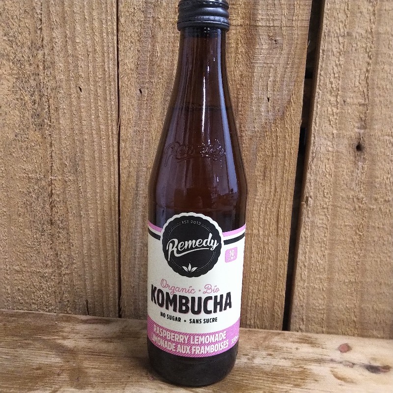 Organic, No Sugar Kombucha - Raspberry Lemonade