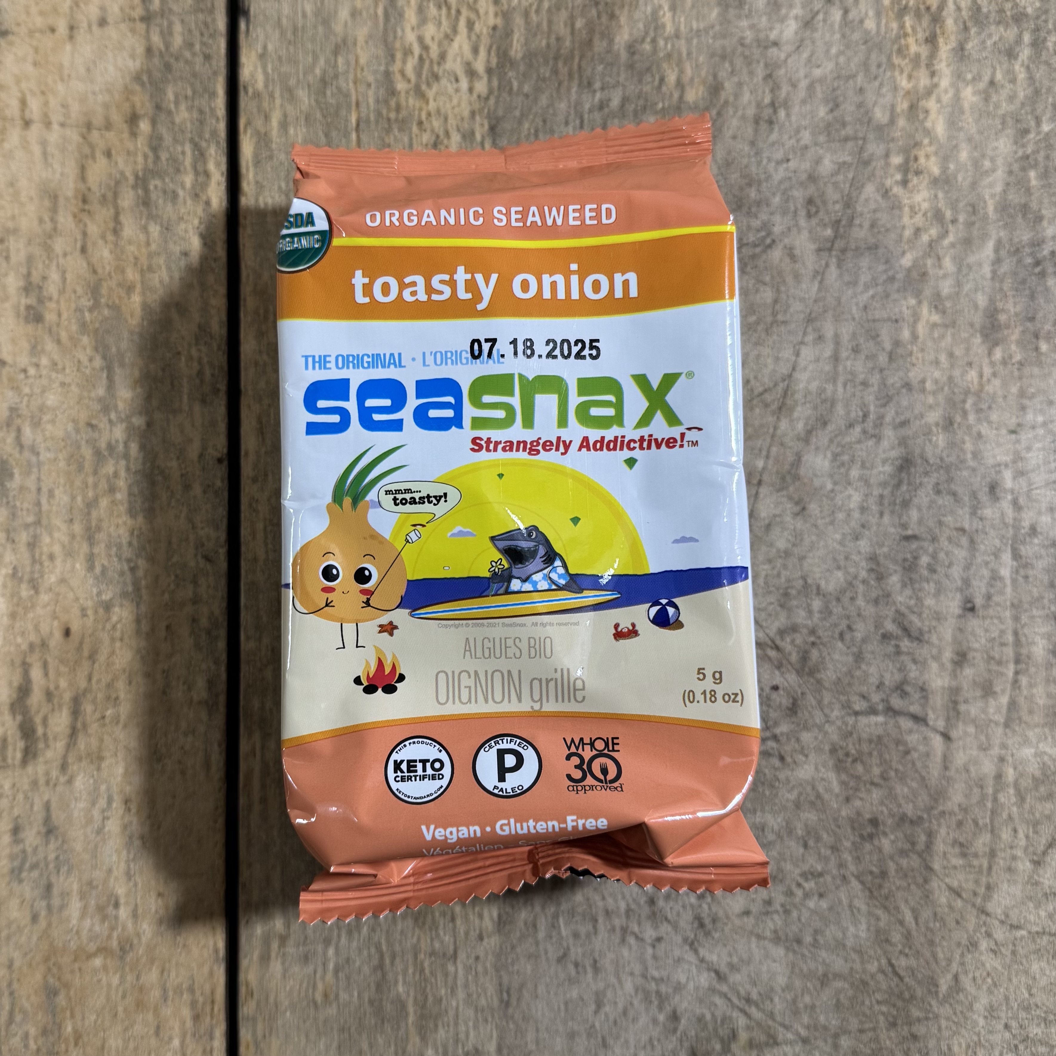 Grab-and-Go - Toasty Onion Seaweed Snacks
