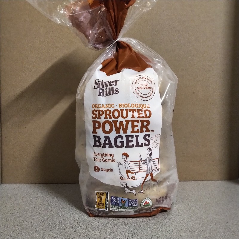 Organic Sprouted Power Bagels, Everything