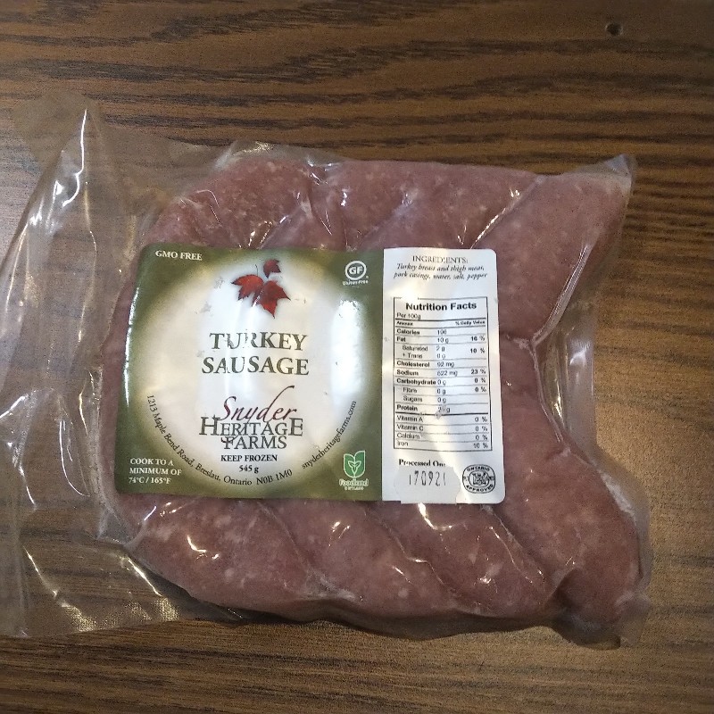 Turkey Sausage, Regular