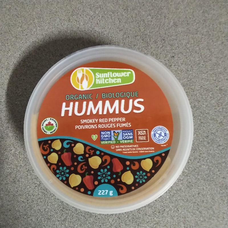 Organic Hummus, Smokey Red Pepper