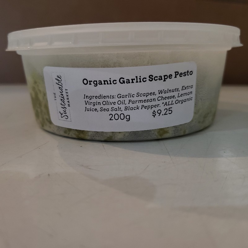 Organic Garlic Scape Pesto - Frozen