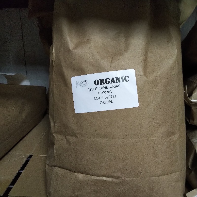 Organic Cane Sugar, 10kg