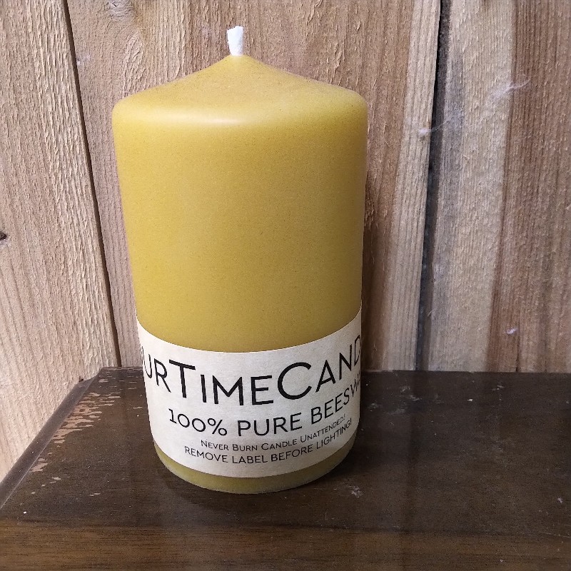Beeswax Candles - 3x5 Inch Smooth Pillar