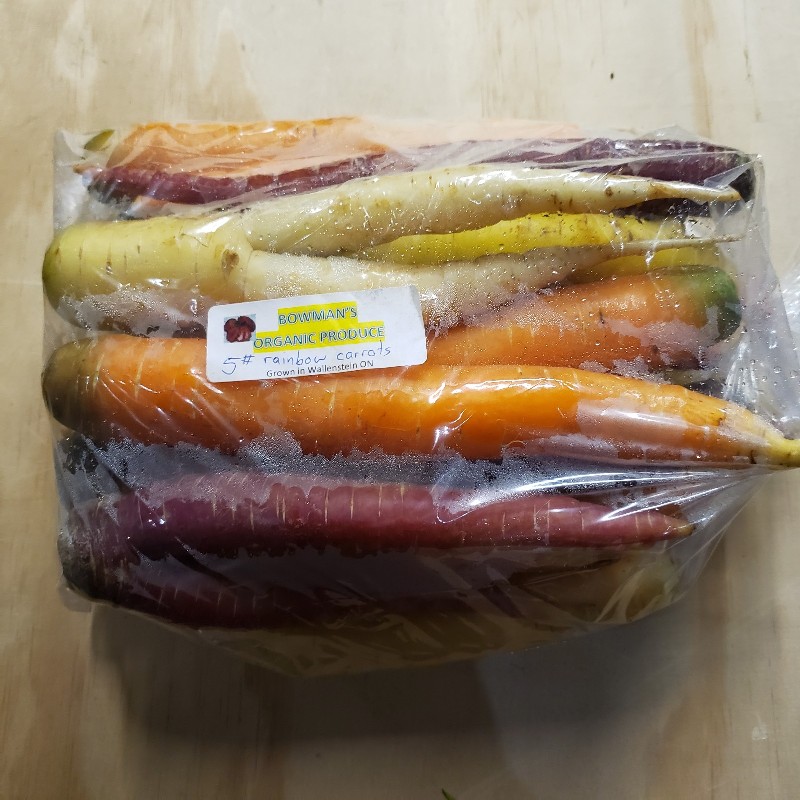 Carrots, Rainbow 5lbs - Bowman