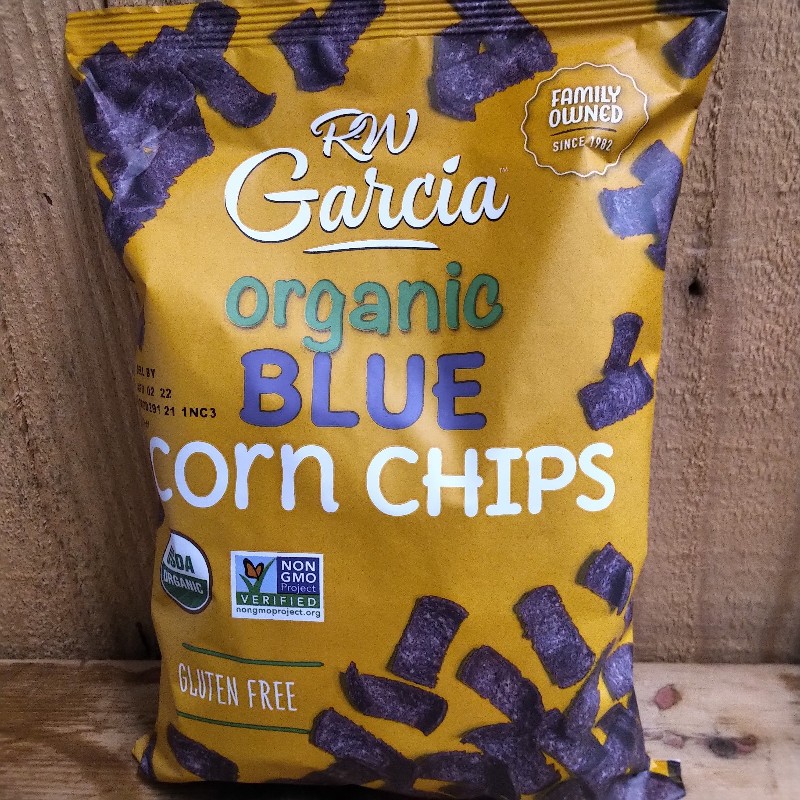 Organic Corn Chips, Blue