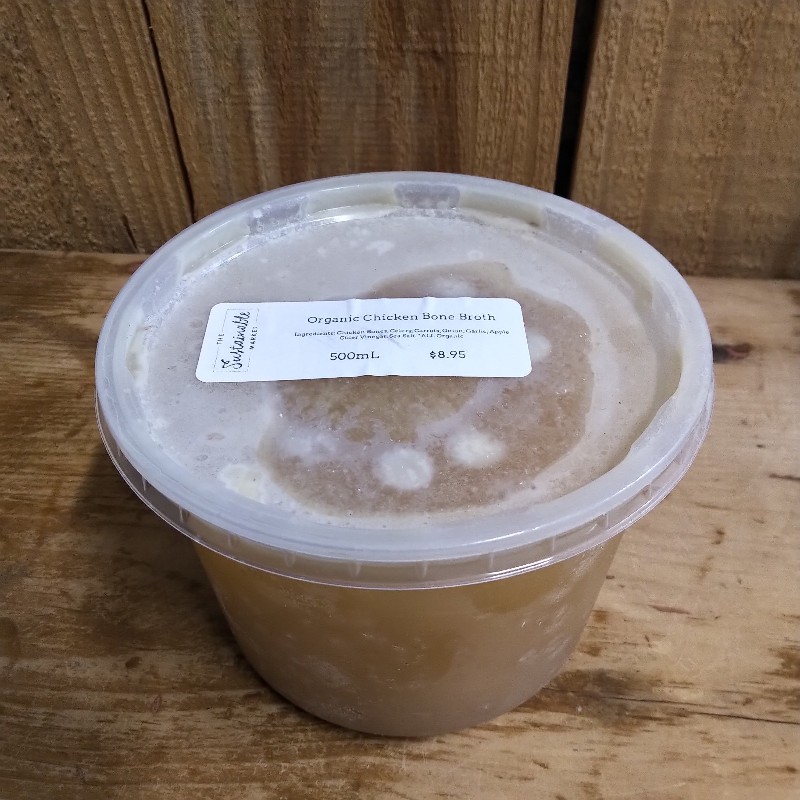 Organic Chicken Bone Broth 500ml - Frozen