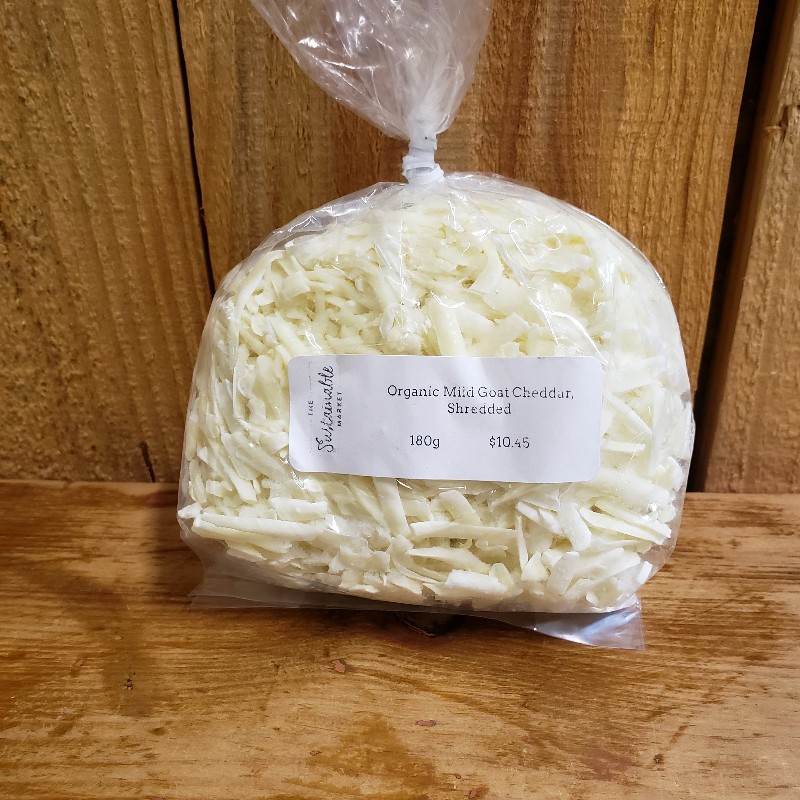 Frozen - Organic Mild Goat Cheddar, Shredded