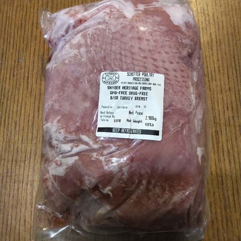 Turkey Breast (Whole, Boneless, Skin on) 2.82lbs