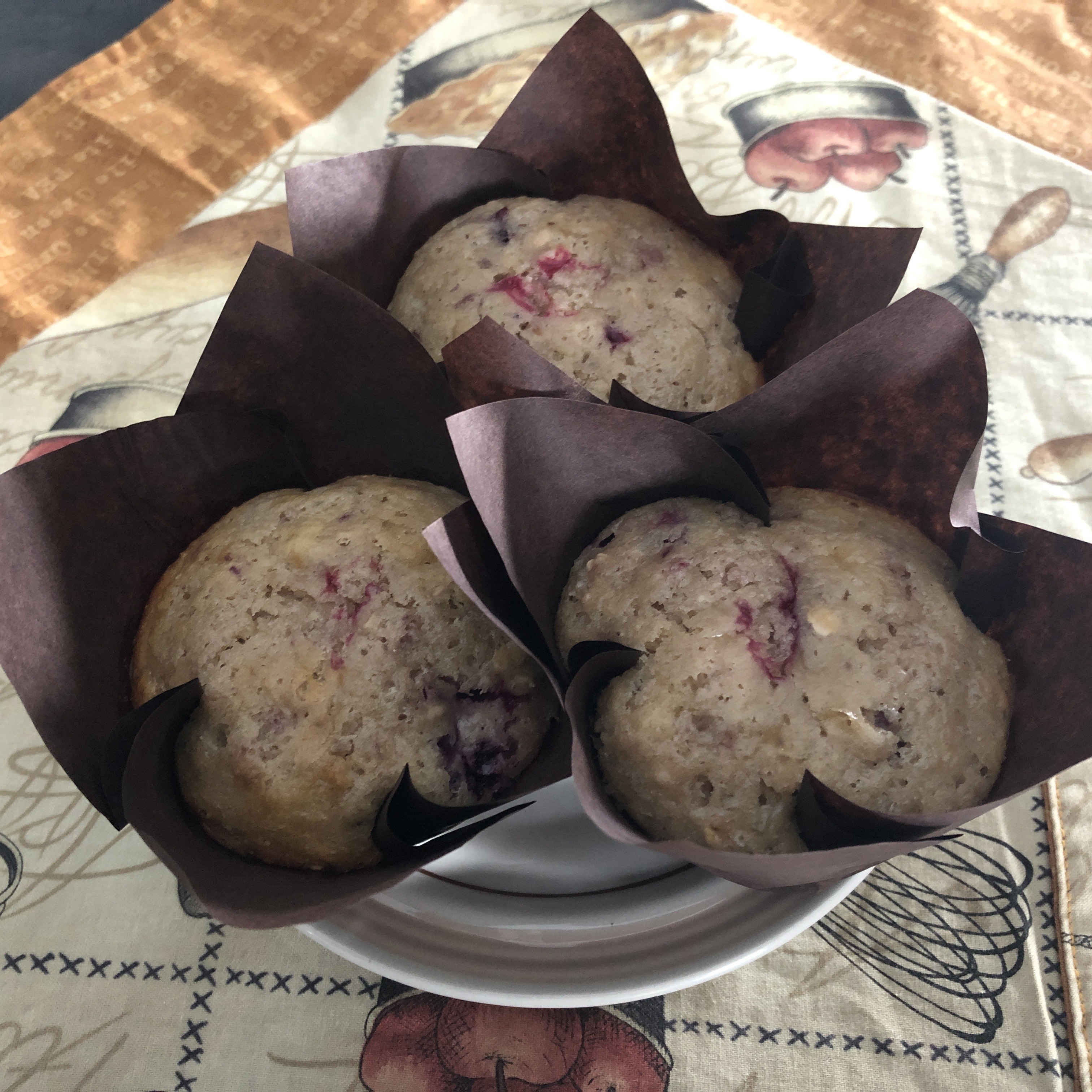 Organic Blackberry Oat Muffins, single - Lavender & Honey