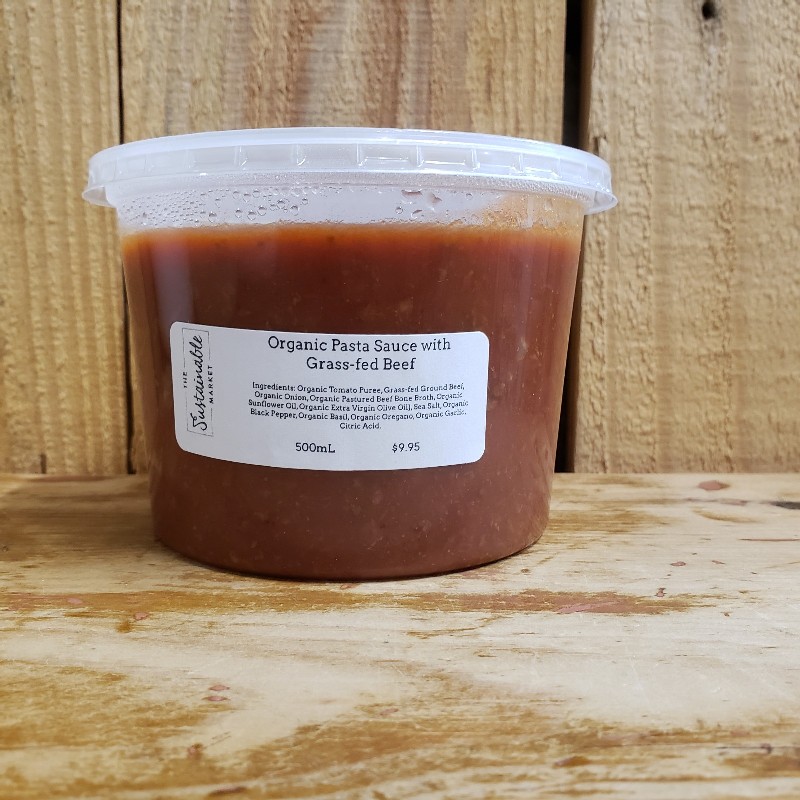 Organic Marinara Sauce w/ Grass-fed Beef