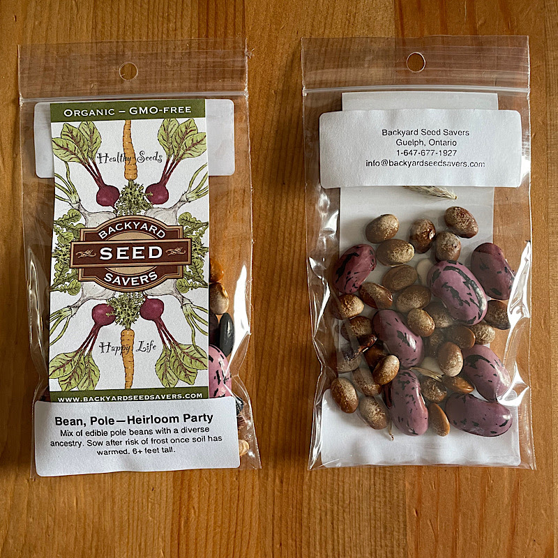 Seeds - Pole Beans, Heirloom Party