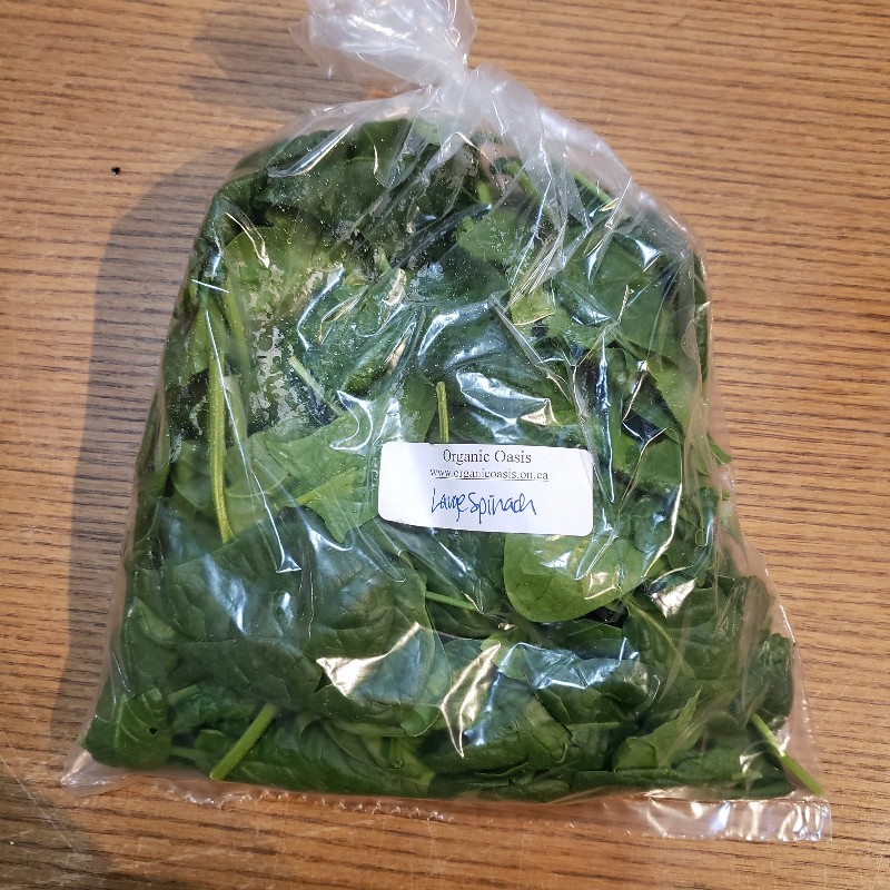Large Spinach, not washed, 200g - Organic Oasis
