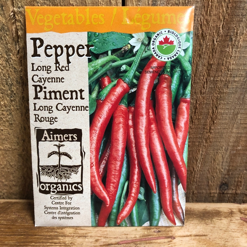 Seeds - Peppers, Long Red Cayenne