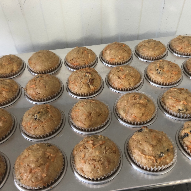 Organic Carrot Raisin Muffins, 2-pack - The Sustainable Kitchen