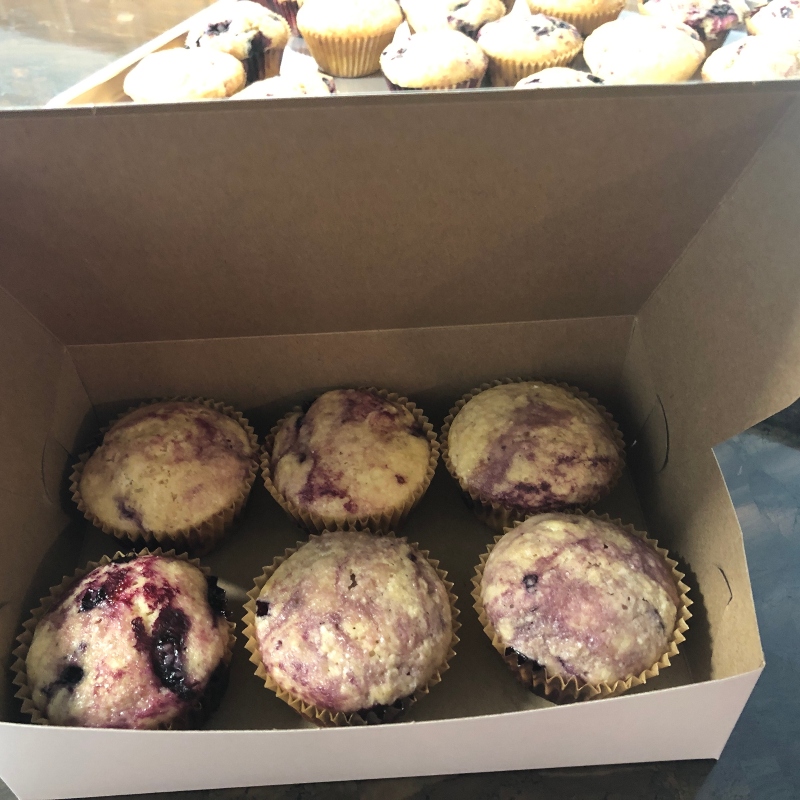 Organic Lemon Haskap Muffins, 2-pack - Lavender & Honey