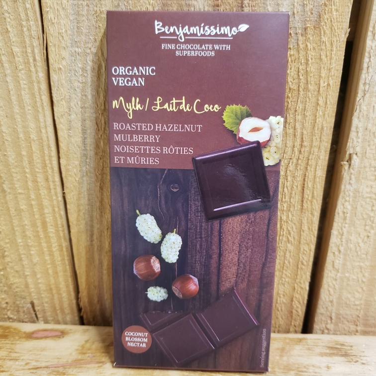 Roasted Hazelnut Mulberry Chocolate Bar