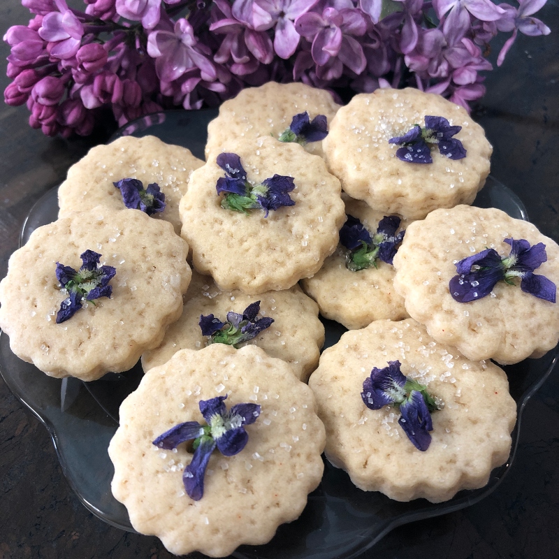 Organic Spelt Sugar Cookies, 1/2 dozen - Lavender & Honey