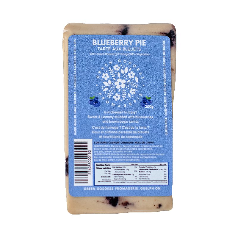 Vegan Cheese, Blueberry Pie