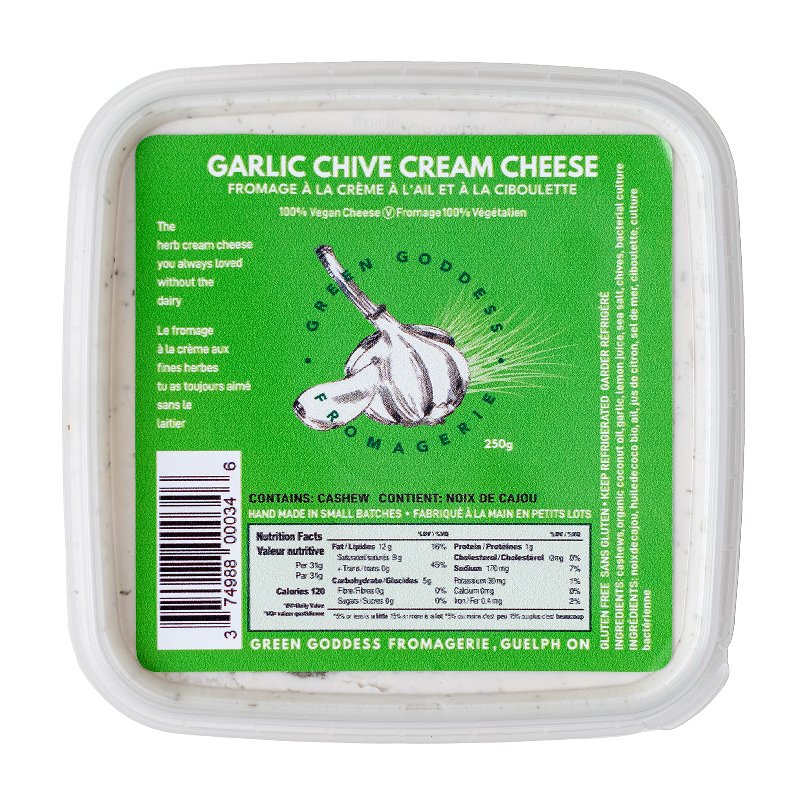 Vegan Cheese, Garlic & Chive Cream Cheese