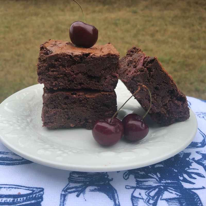 Paleo Chocolate Cherry Brownies (Gluten-free), singles - Lavender & Honey
