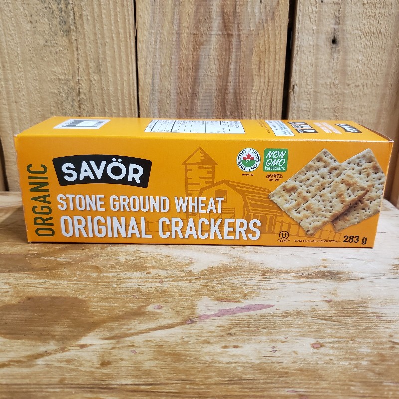 Organic Stone Ground Wheat Crackers