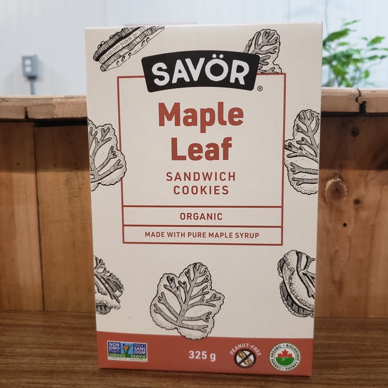 Organic Maple Leaf Sandwich Cookies