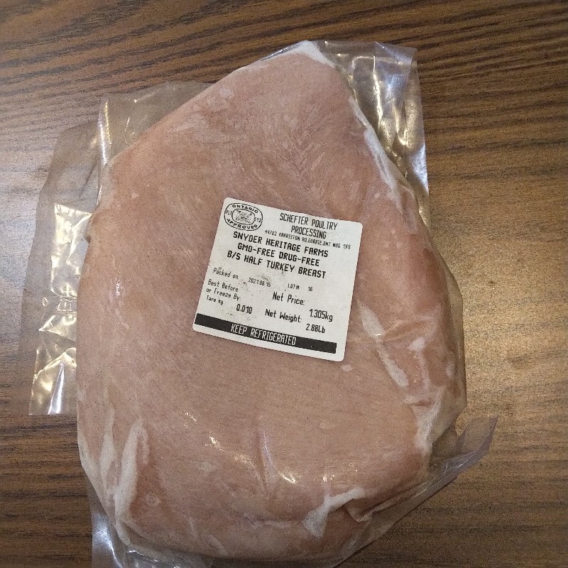 Turkey Breast Whole (Boneless, Skin on) 1.94lbs
