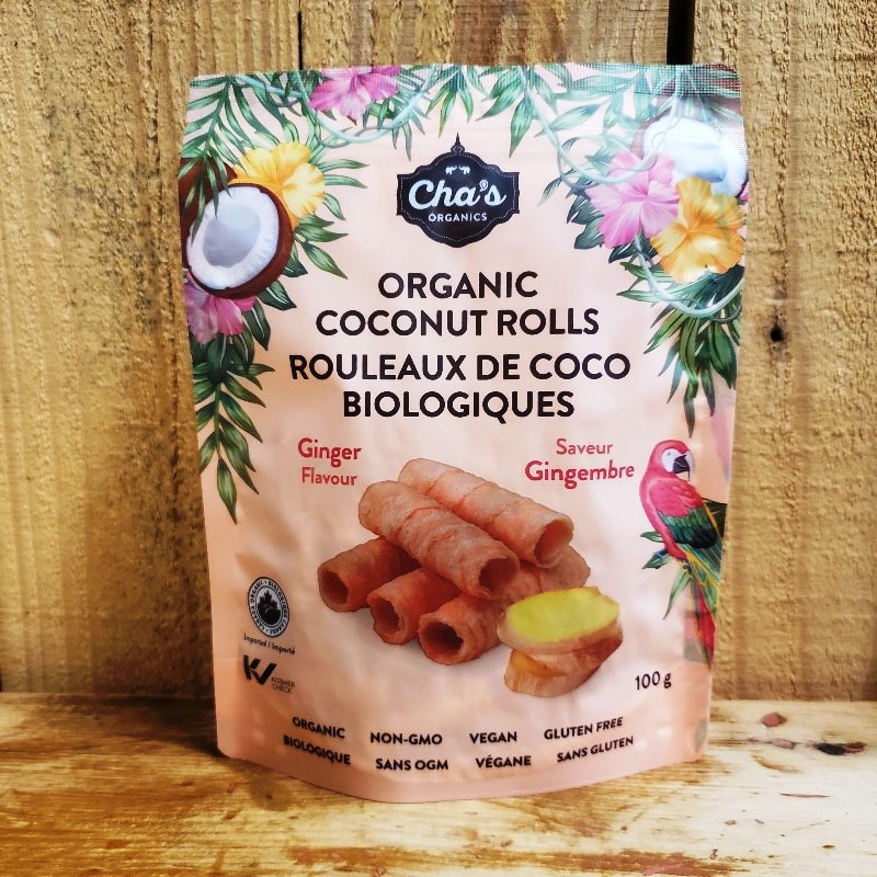 Organic Coconut Rolls, Ginger