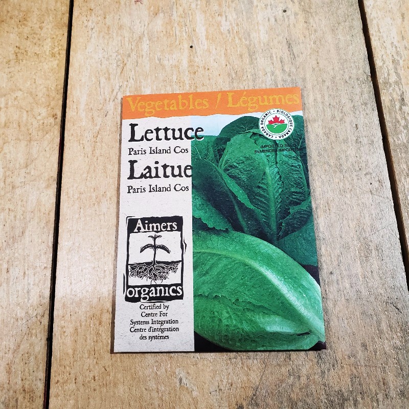 Seeds - Lettuce, Romaine, Paris Island Cos