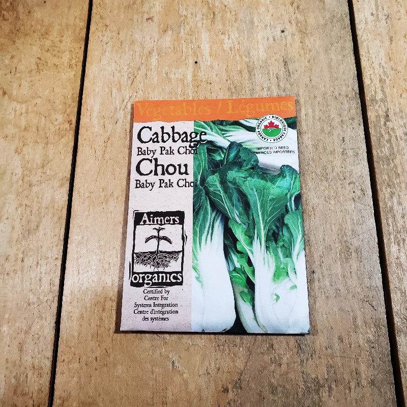 Seeds - Cabbage, Baby Pak Choy