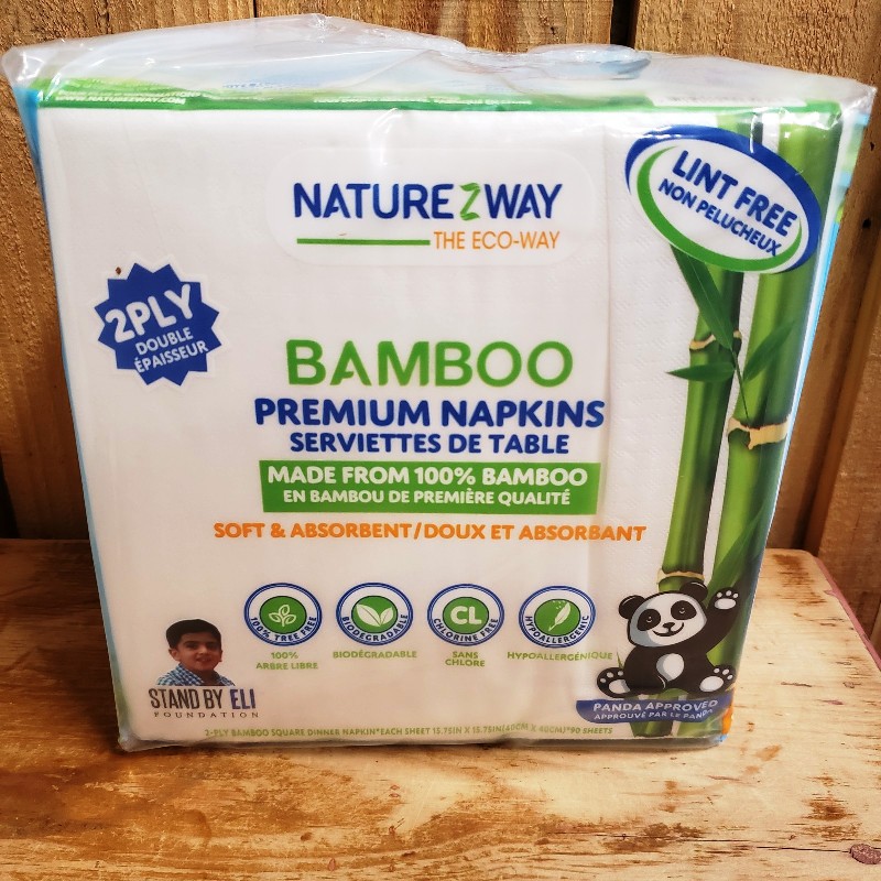 Bamboo Napkins - 2ply 180ct