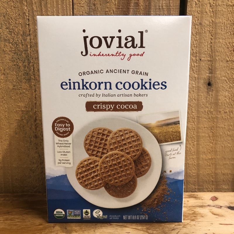 Organic Crispy Cocoa Einkorn Cookies
