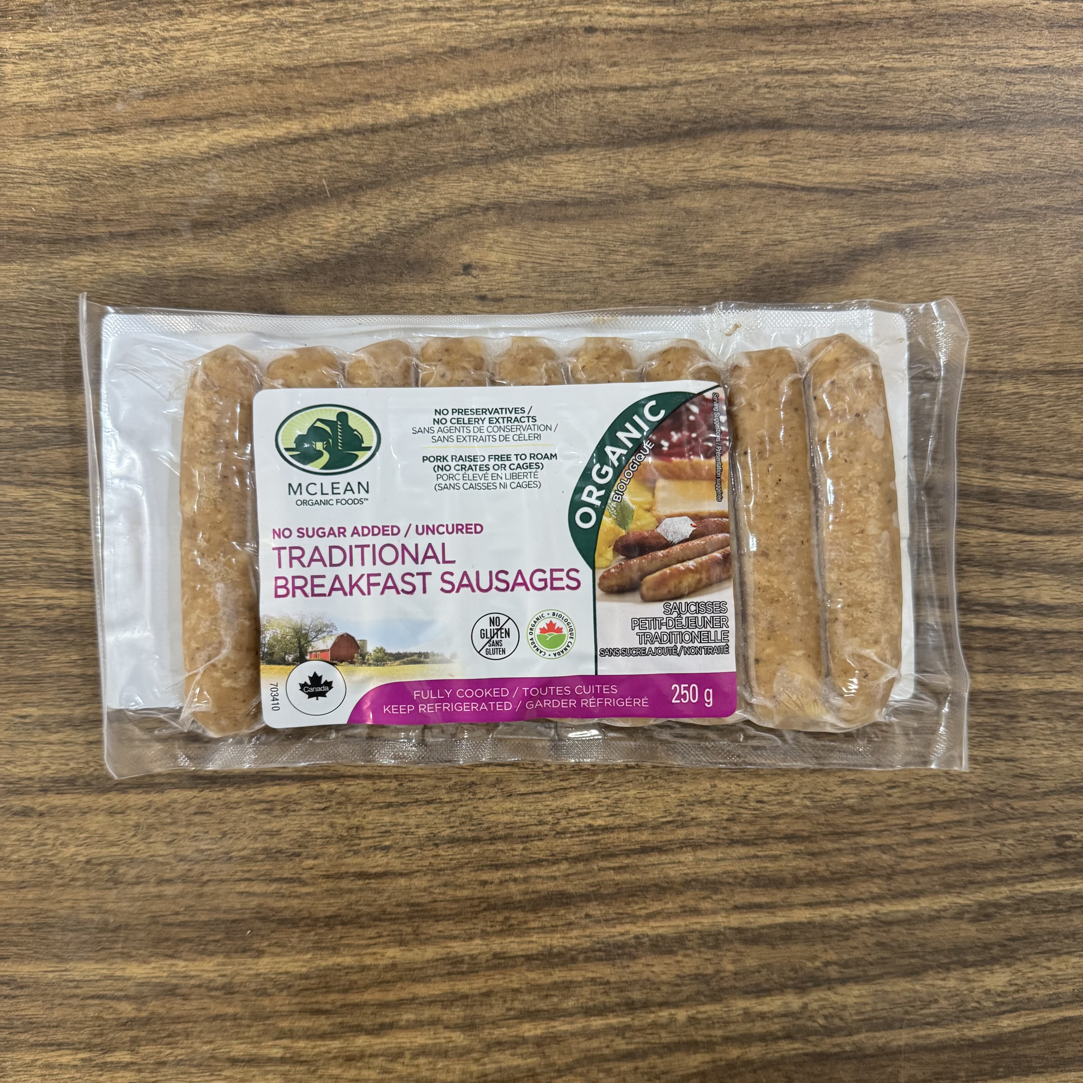 Traditional Breakfast Sausage (Frozen)