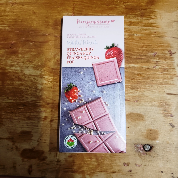 Strawberry Quinoa Pop Chocolate Bar